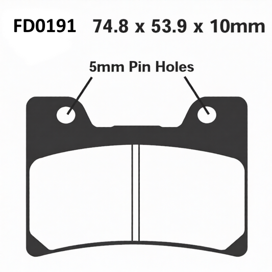 Pastiglie Freno Newfren per Yamaha TDM 850 FXR 600 R (Cod. FD0191)