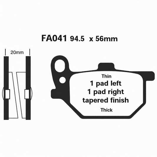 Pastiglie Freno Newfren per Yamaha RD 250 / RD 400 (1978-1979) (cod. FD0065)