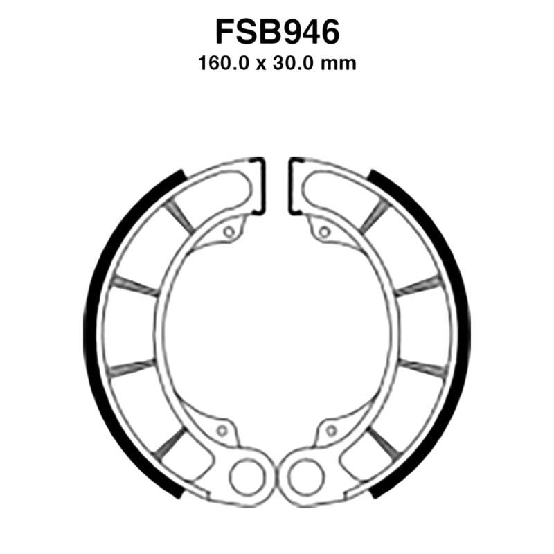 FSB946 - FERODO GANASCE FRENO POSTERIORE HONDA FES PANTHEON 125-150-250 00-06