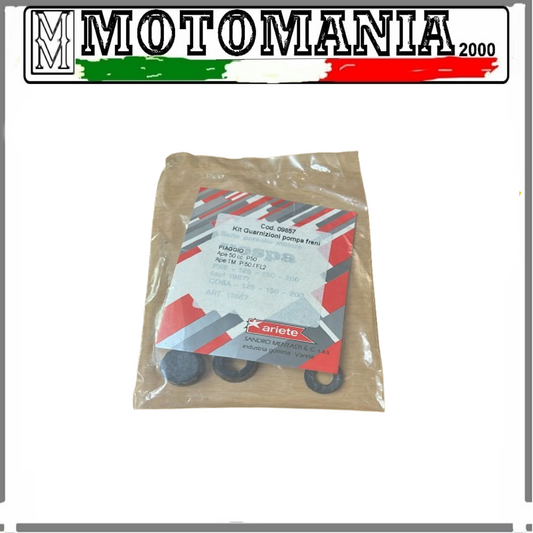 09857 - ARIETE GOMMINI REVISIONE POMPA FRENO MOTOCARRI APE 50 APETM P50\FL2