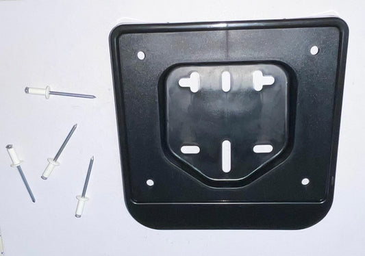 PLASTIC LICENSE PLATE HOLDER COMPLETE WITH RIVETS FOR MOPED AND SCOOTER 50