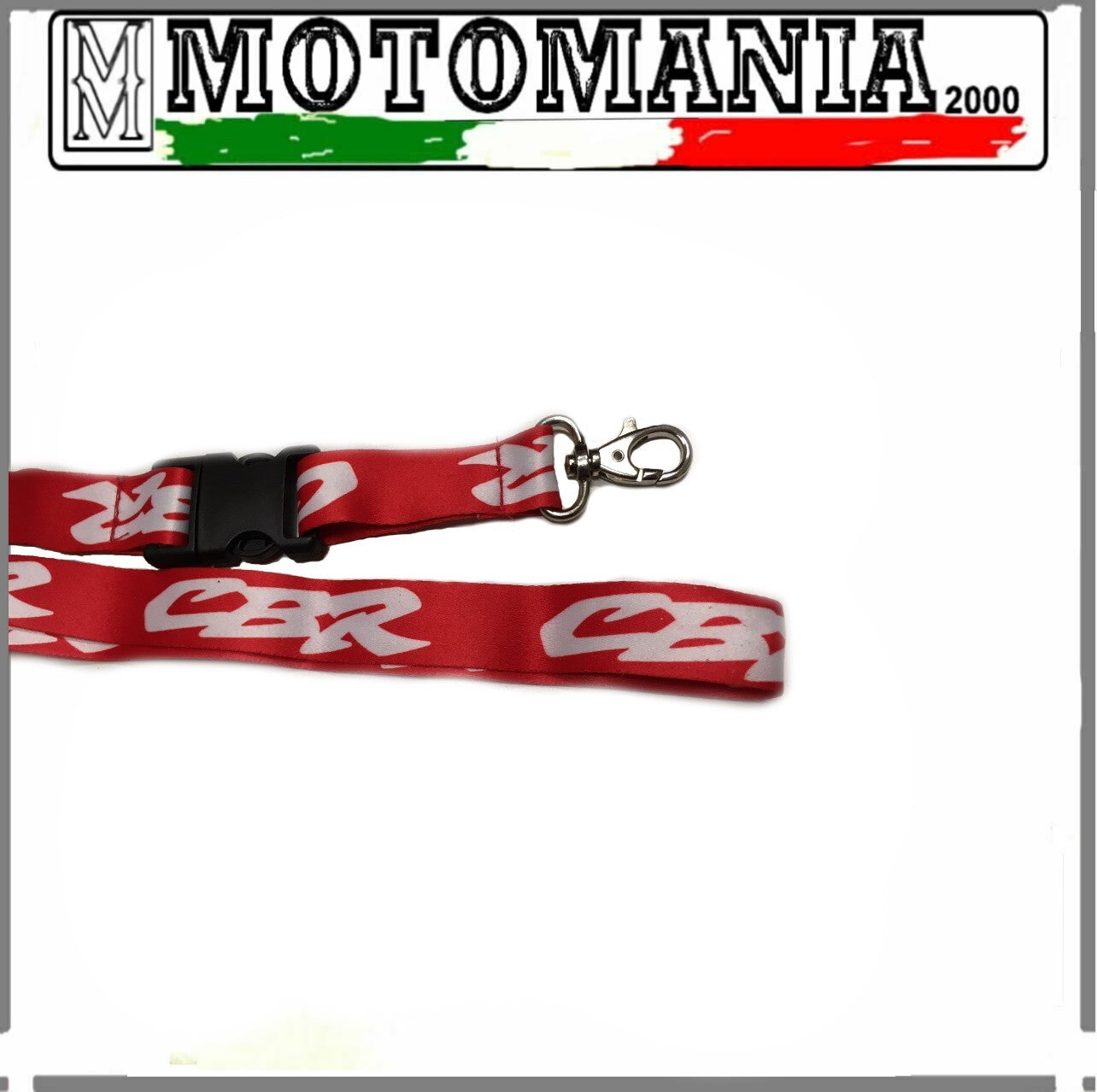 LACCIO PORTA CHIAVE HONDA CBR ROSSO E BIANCO PRINT