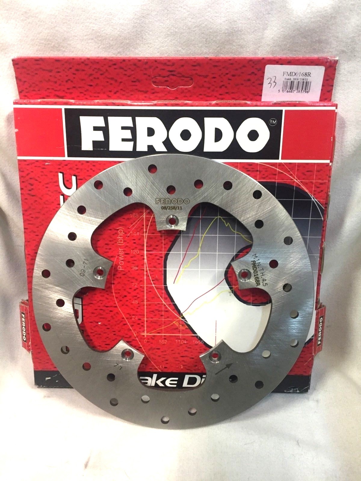 FMD0168R DISCO FRENO FERODO ANTERIORE BEVERLY 400 -X9 500 -06-07-08