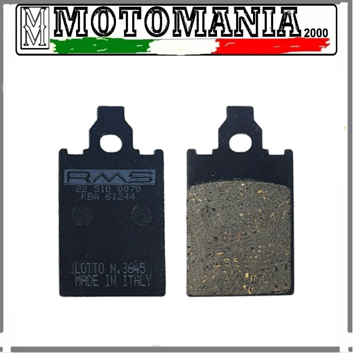 PASTIGLIE FRENO ORGANICHE MALAGUTI F12 PHANTOM/F15 FIREFOX / APRILIA AF1 RS 50*