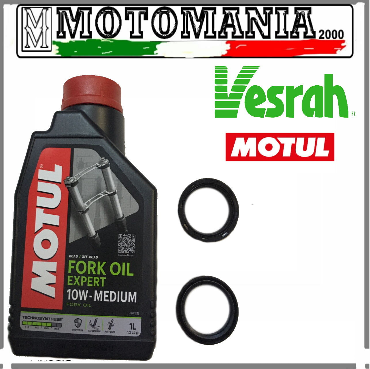 FORK OIL KIT + OIL 10W MOTUL TRIUMPH DAYTONA 750 YEAR 1991*