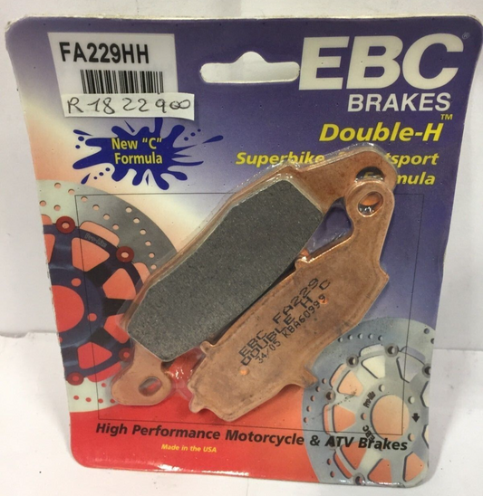 FA229HH CP PASTIGLIE FRENO EBC SUZUKI SV 650 KAWASAKI KLR 650 ANT. WK- CF MOTO
