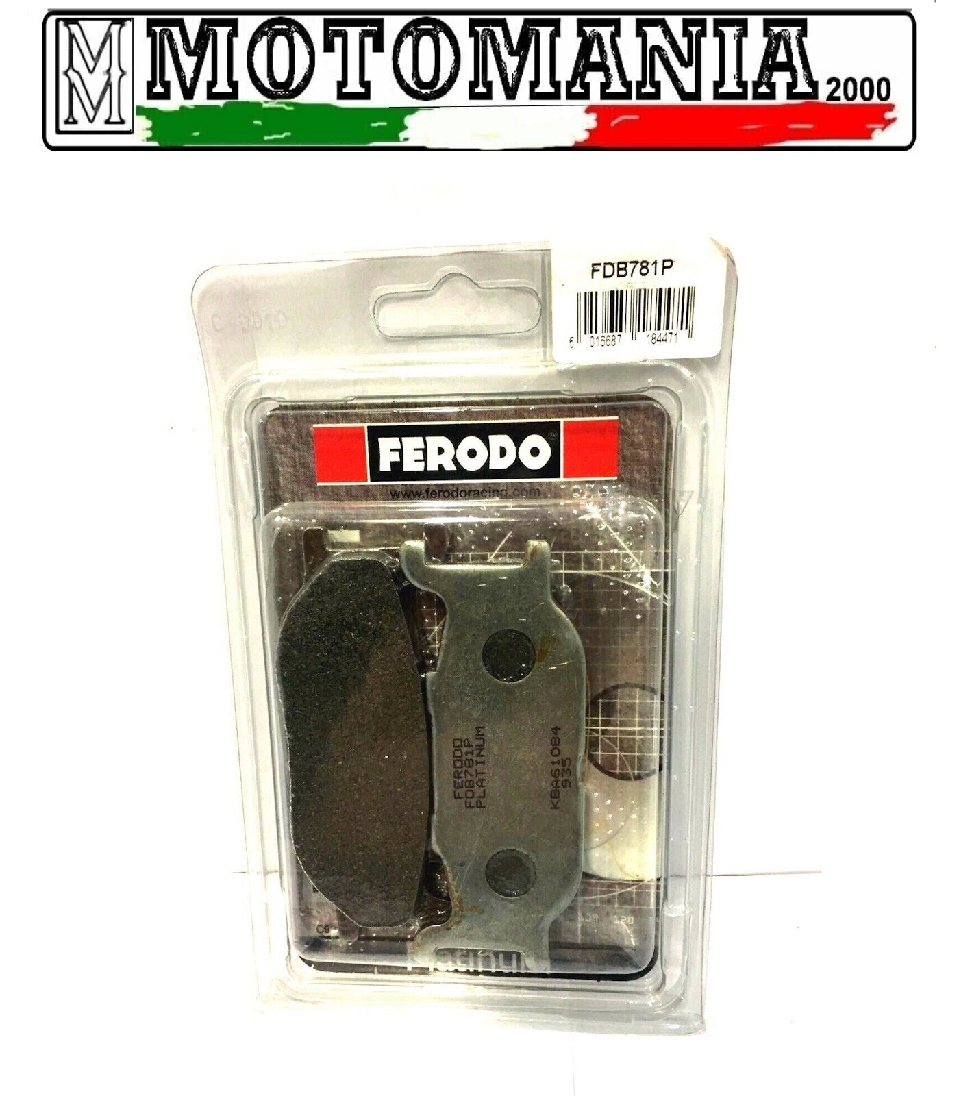 FDB781P CP BRAKE PADS FERODO YAMAHA T-MAX 500 ANT 01-03 MAJESTY 400 -04 *