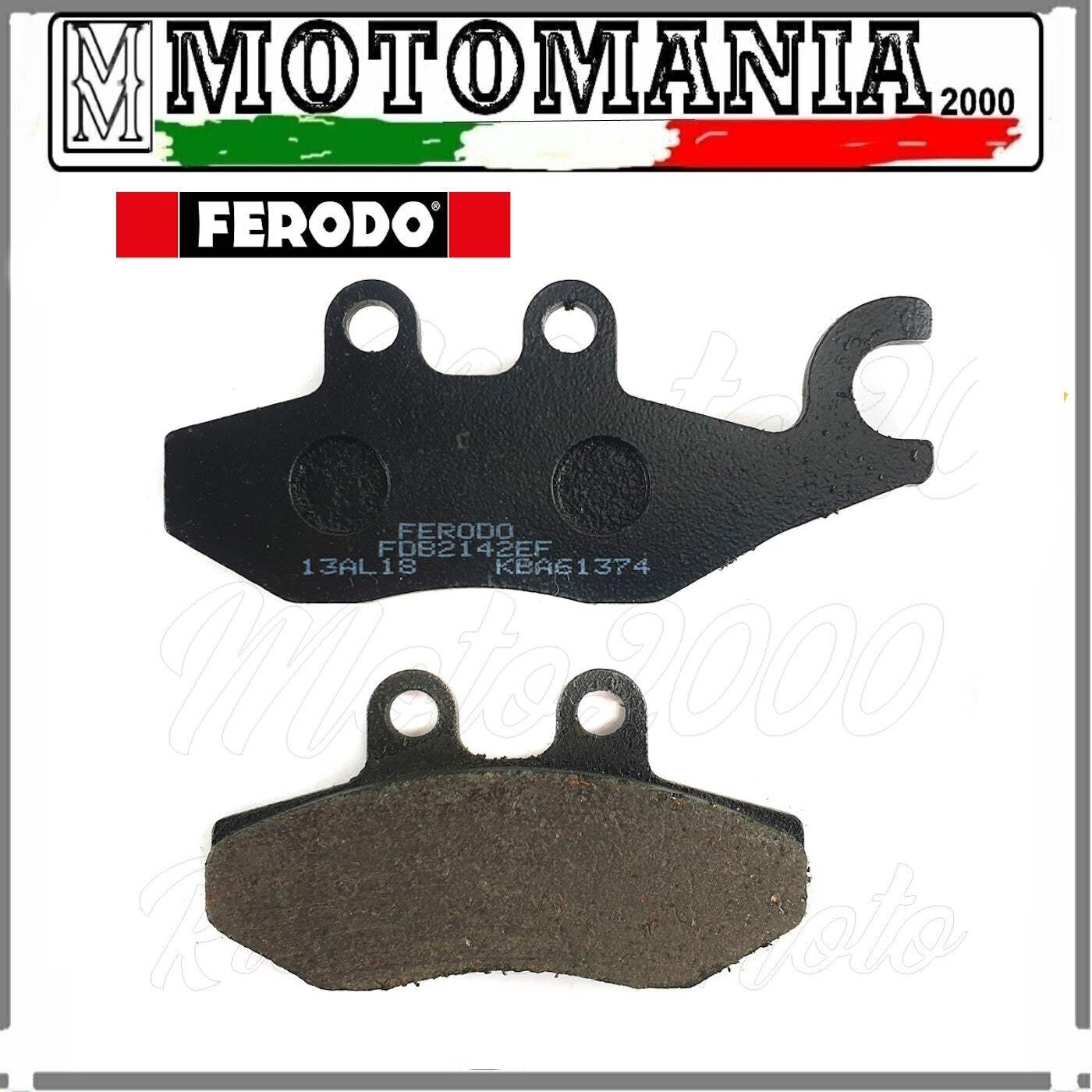 FDB2142EF PASTIGLIE FRENO POSTERIORE ECO F PIAGGIO VESPA APRILIA GILERA DERBI*