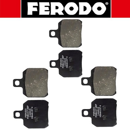 SERIE PASTIGLIE FRENO ANTER. E POSTER. PER PIAGGIO BEVERLY 500 DA 01 A 04 *