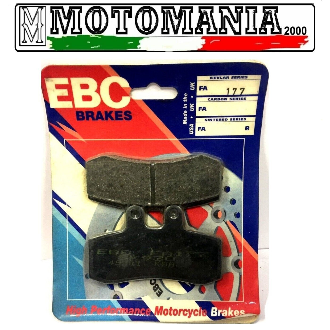 R1217700 PASTIGLIE FRENO ANTERIORE APRILIA PEGASO 650 *