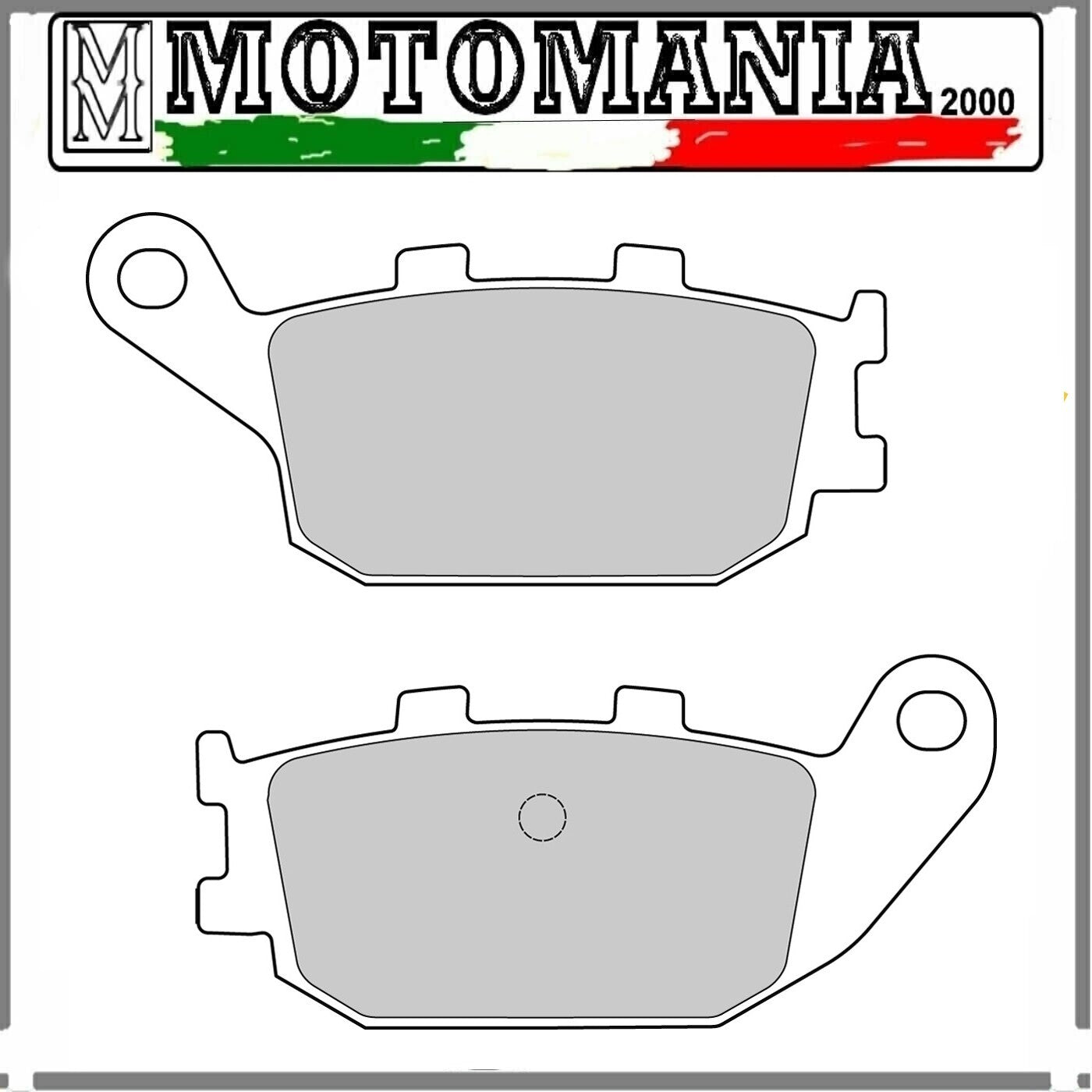225100470 COPPIA PASTIGLIE FRENO POSTERIORE PER HONDA JAZZ 250 2000-2006 *