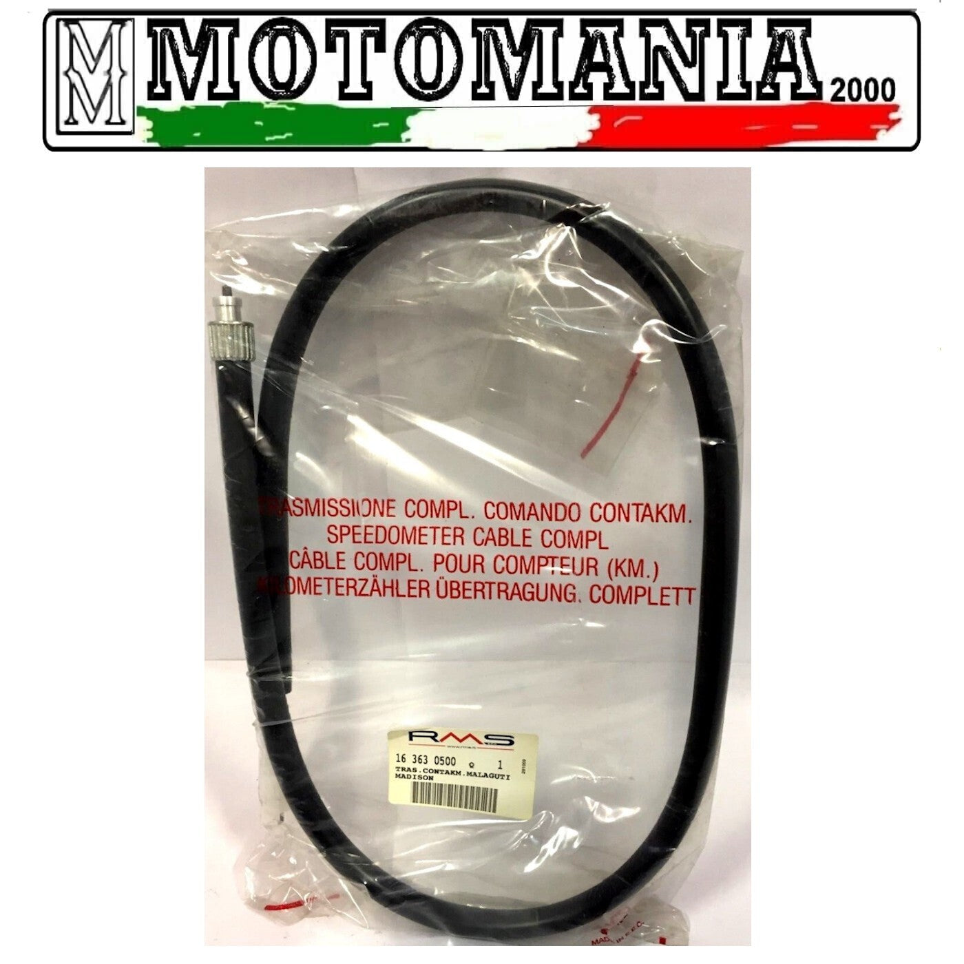 163630500 TRANSMISSION KM.MALAGUTI MADISON 125-150-250 1999-2001