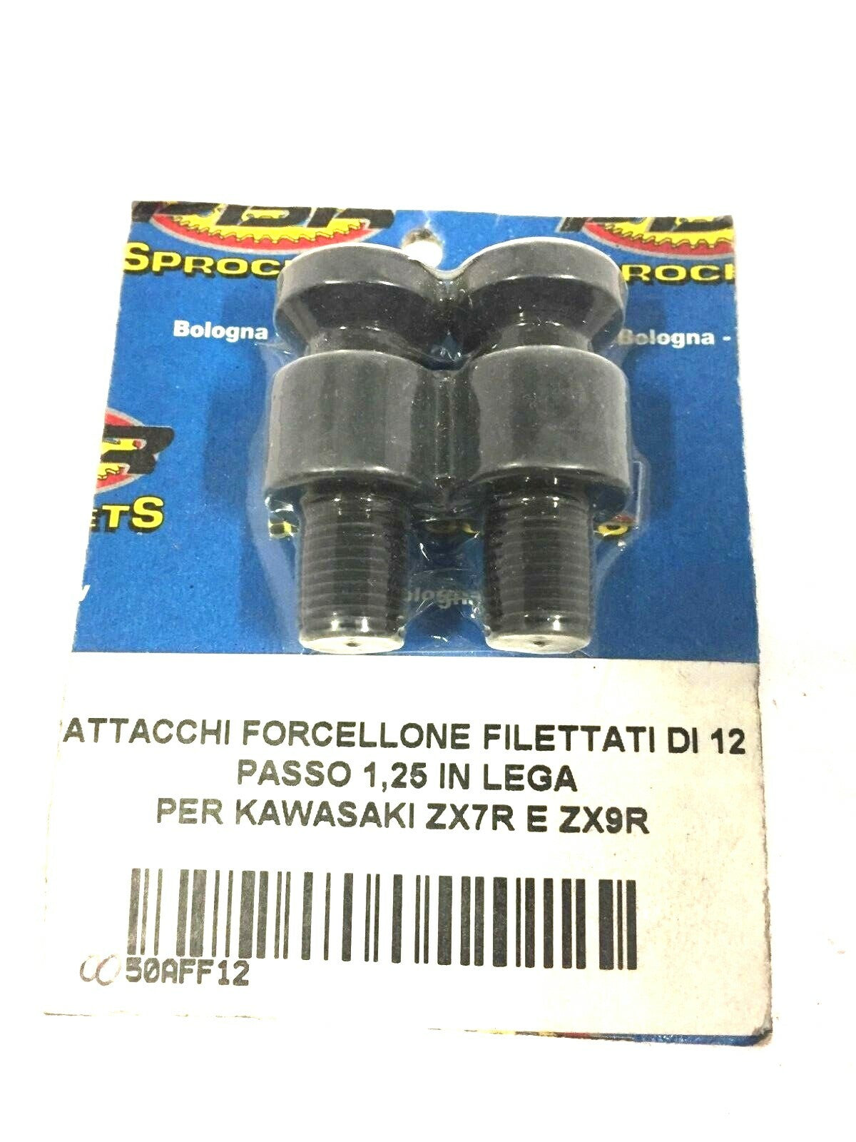 50AFF12 ATTACCHI FORCELLONE MOTO FILETTO 12 PASSO 1,15 IN LEGA KAWASAKI ZX7R-ZX9
