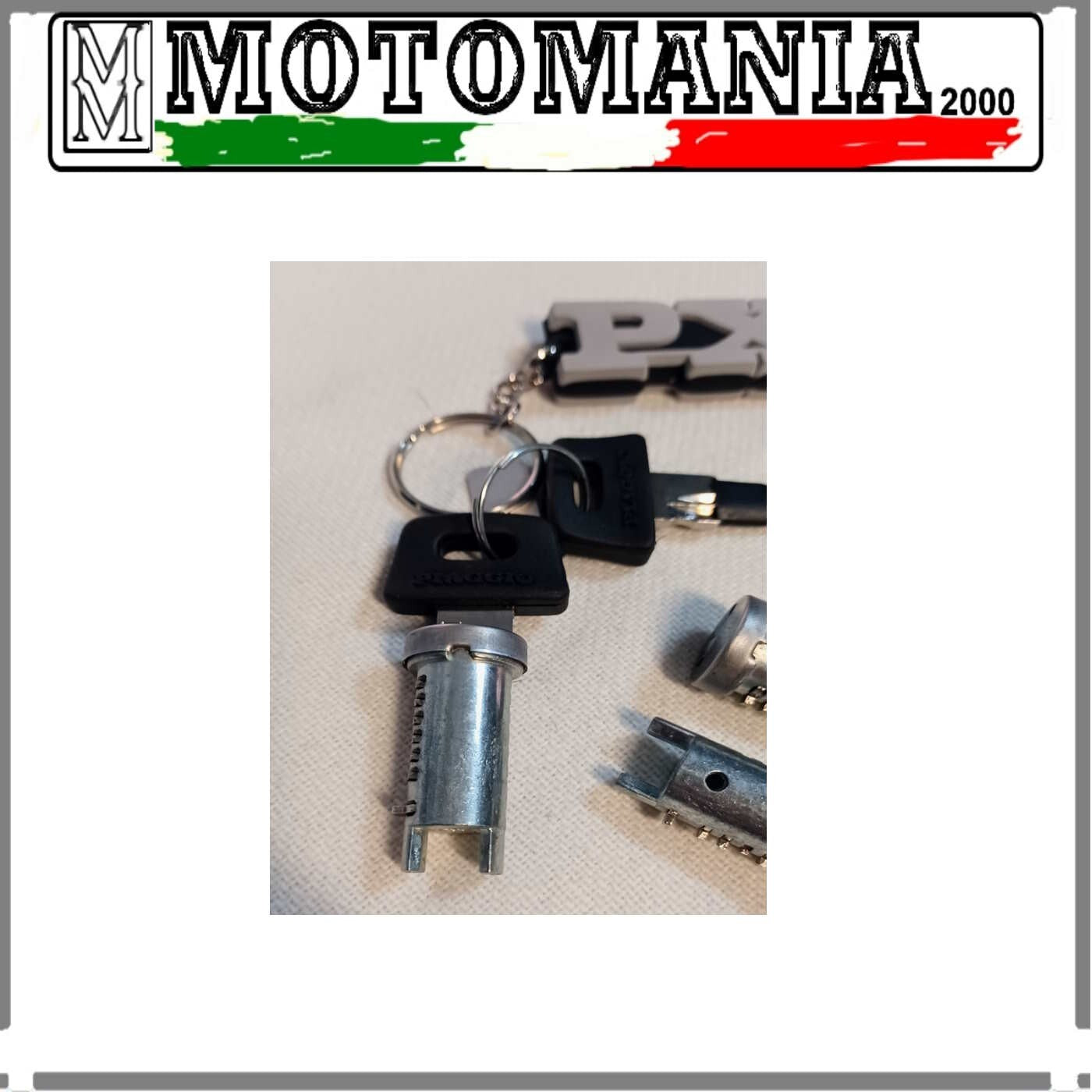 KIT 3 LOCKS 2 KEYS PIAGGIO PLUS KEYCHAIN VESPA PX E 125 150 1983-1997
