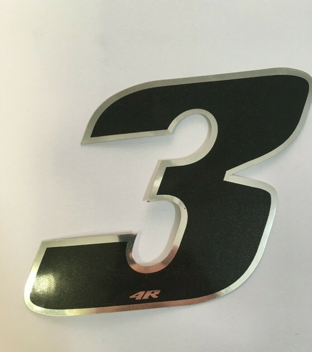 ADESIVO NUMERO PER MOTO E AUTO CM 10X10 COLORE NERO *