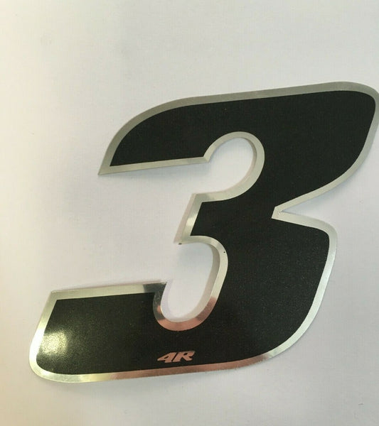 ADESIVO NUMERO PER MOTO E AUTO CM 10X10 COLORE NERO *