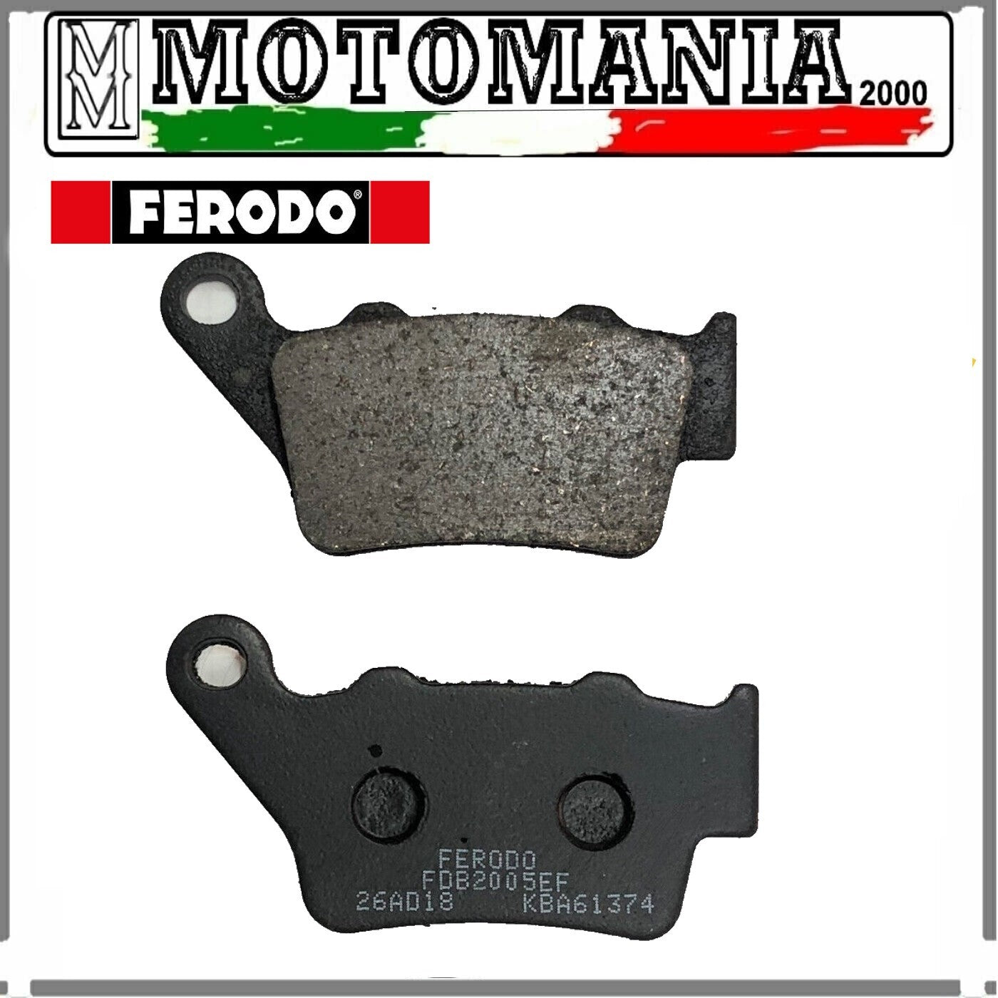 FDB2005EF PASTIGLIE FRENO POSTERIORE APRILIA BETA HONDA KTM YAMAHA TRIUMPH *