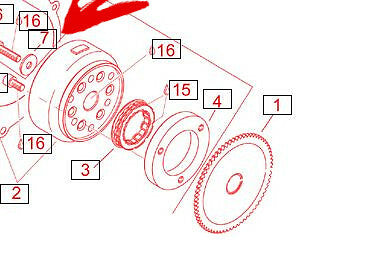 AP 0227937 APRILIA ORIGINALE RONDELLA B 834 DIN 9021 PER LEONARDO 125-150