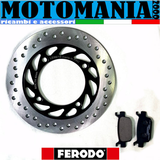 POST BRAKE DISC. + REAR FERODO PADS FOR HONDA NSS 125 FORCE 2015