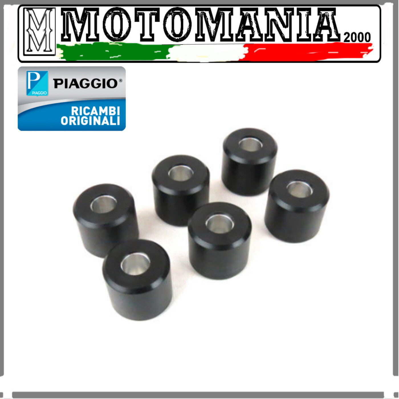 ORIGINAL PIAGGIO 6 ROLLER VARIATOR KIT FOR LIBERTY 125 4T 2V - VESPA 125 LX