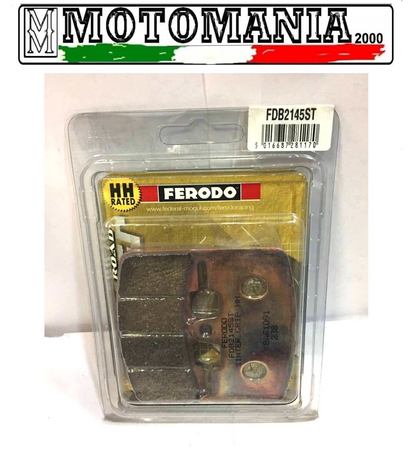 FDB2145ST CP BRAKE PADS FERODO HHANT.BUELL XB12S LIGHTINING 1200 2004 *