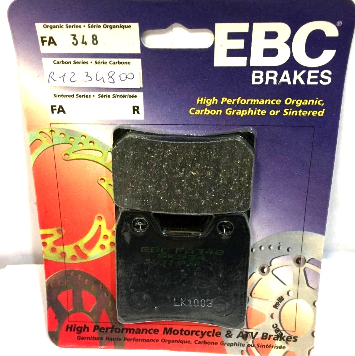 FA348 CP PASTIGLIE EBC POSTERIORE YAMAHA FZS 1000 FAZER