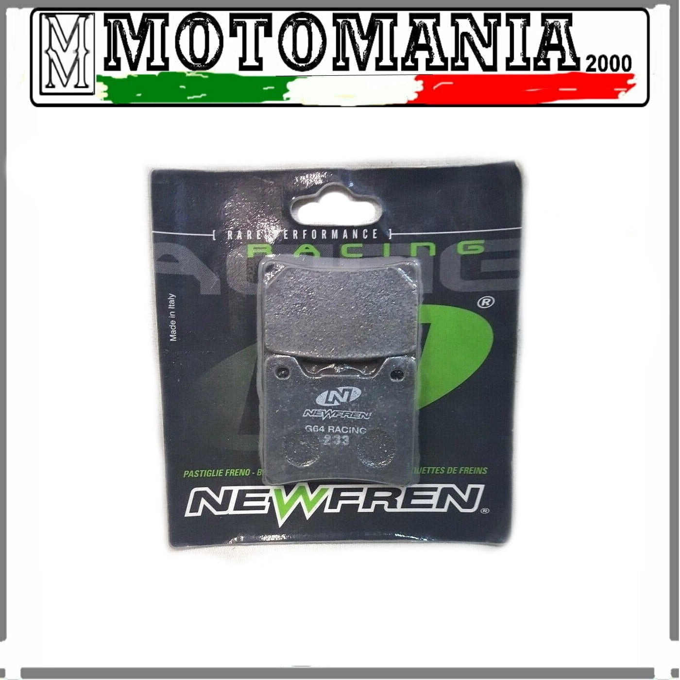FD0068BR BRAKE PADS NEWFREN FRONT POST. YAMAHA VARIOUS MODELS SEE APPLICATION.