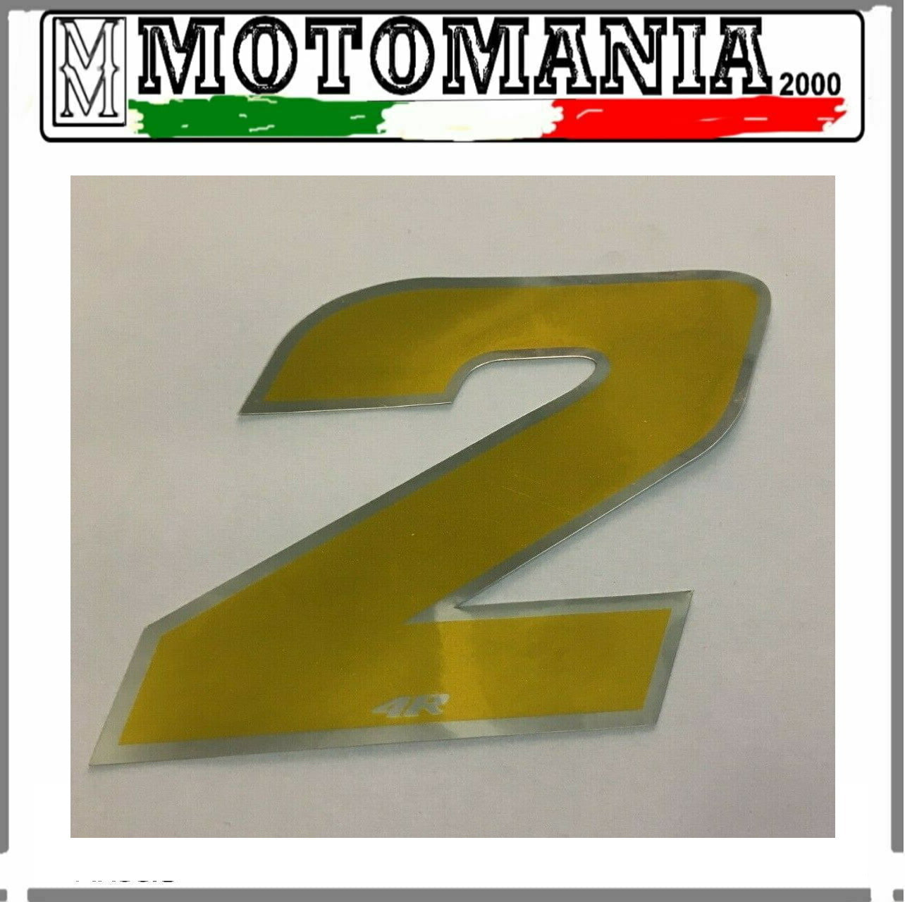 NUMERO 2 DORATO ADESIVO LARGHEZZA 10 CM ALTEZZA 10 CM *