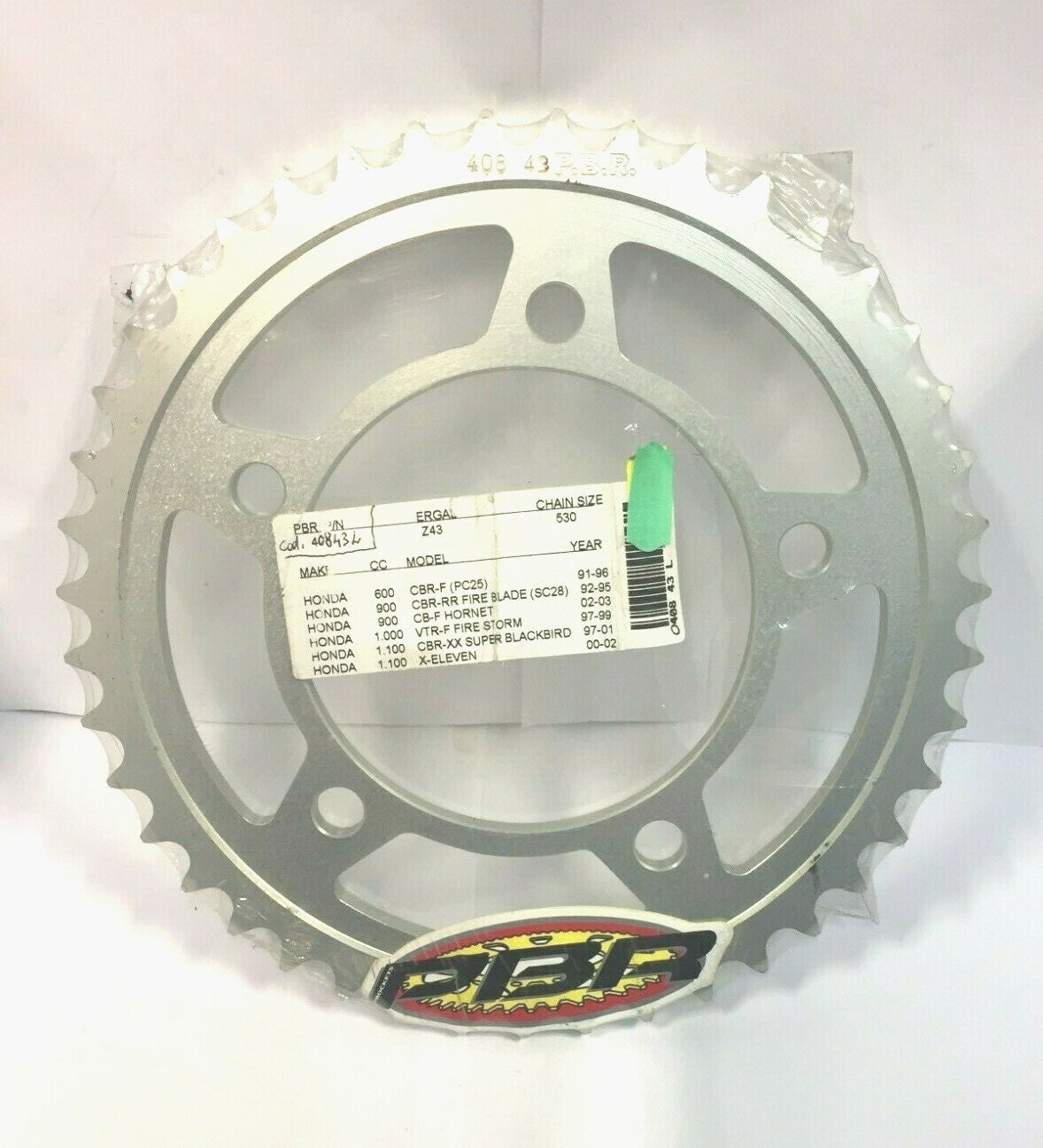 40843L CORONA IN ERGAL PBR Z43 PASSO 530 HONDA VTR-F 1000 FIRE STORM 1997-1999