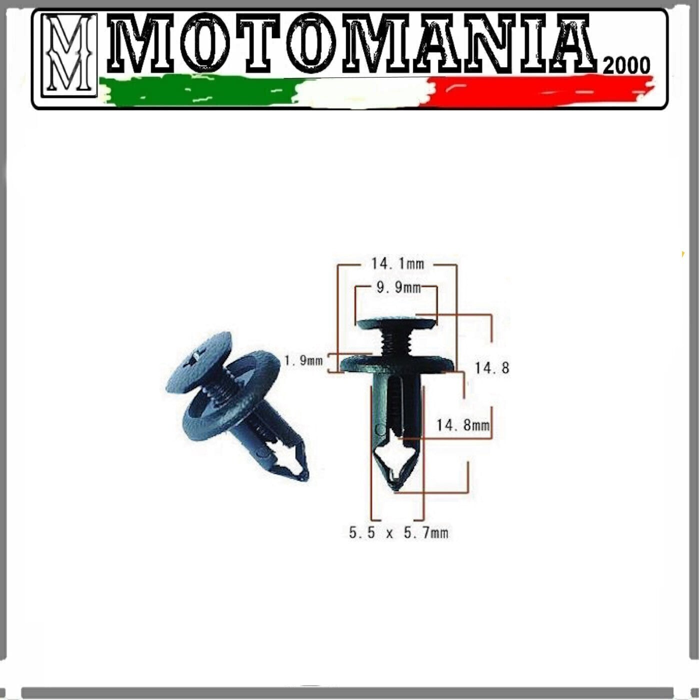 RIVETTO IN PLASTICA HONDA CB 500-600-1000-1100-1300 / CBR 600-900-1000-1100 *