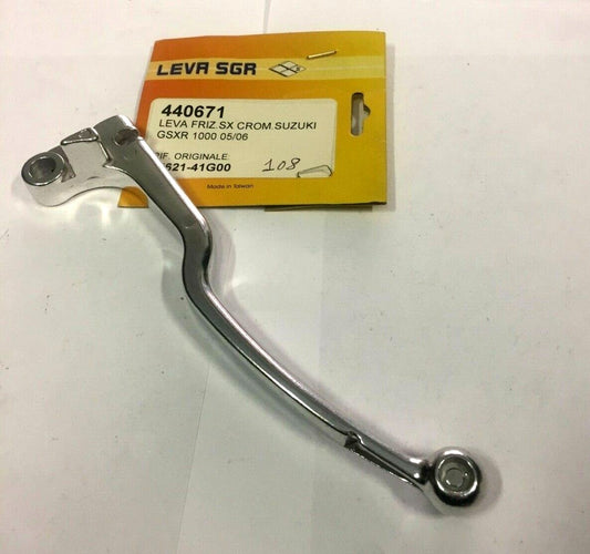 SGR 440671 CLUTCH LEVER LEFT CHROME SUZUKI GSXR 1000 YEAR 2005-2011