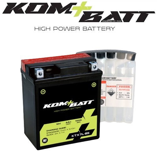BATTERIA KOMBATT MF KTX7L-BS PER HONDA SH 125 2001-2013 *