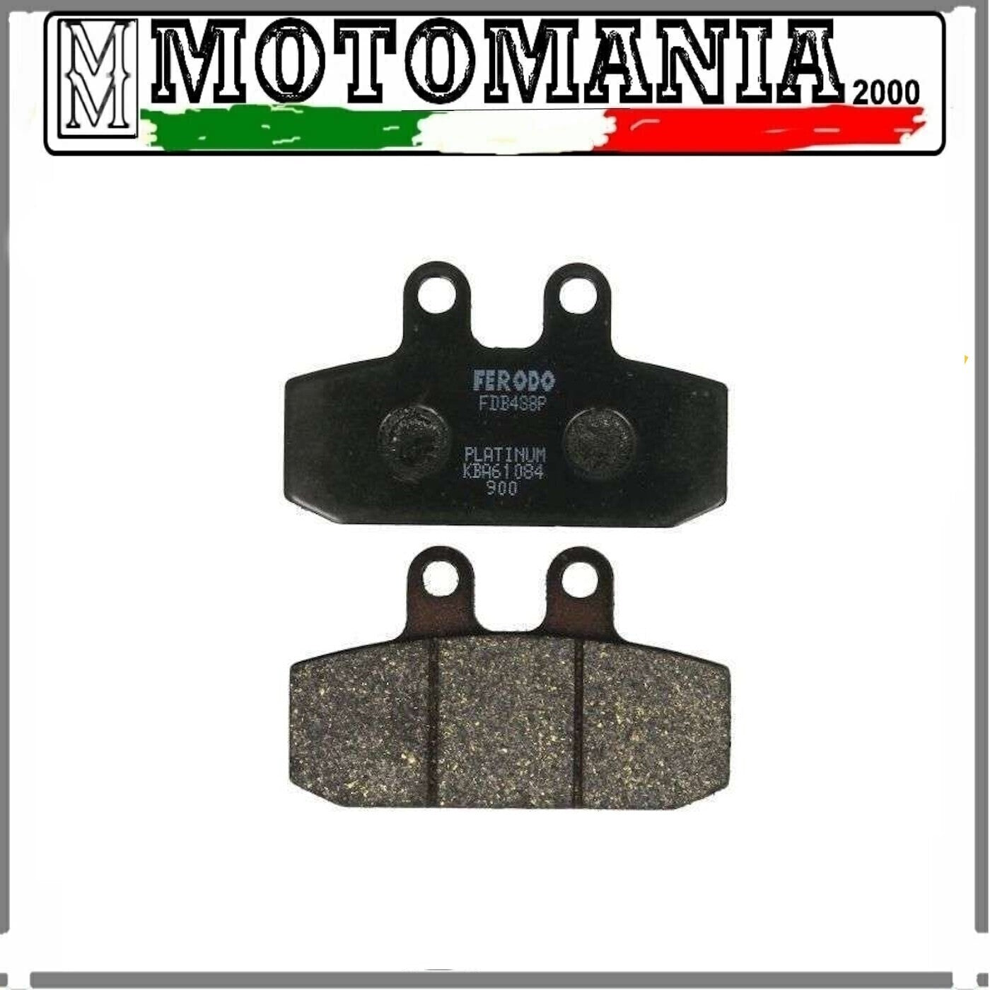 FDB438P PASTIGLIE FRENO POSTERIORE PLATINUM HONDA APRILIA GILERA YAMAHA