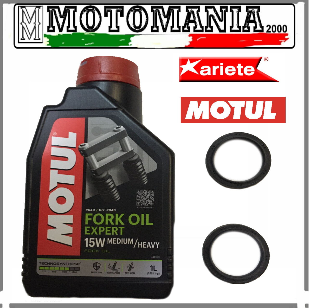 KIT PARAOLI + OLIO FORCELLA 15W MOTUL 43X55X11-14 YAMAHA YZF-R1 1000 -09-10*