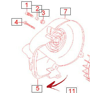 AP8206474 APRILIA ORIGINAL CONVEYOR GASKET FAN COVER *