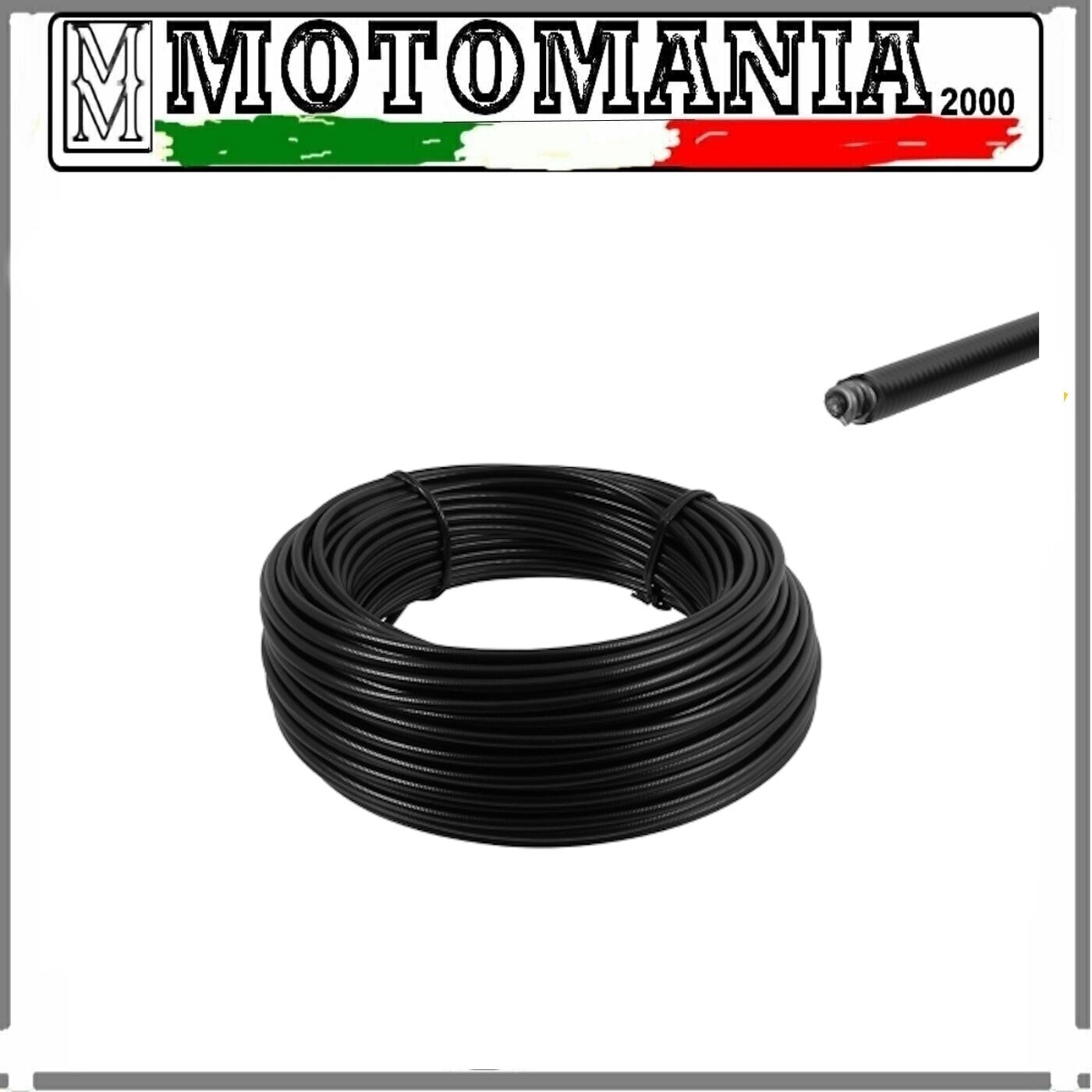 1 METRO DI GUAINA - DIAMETRO FORO 2.5MM - DIAMETRO ESTERNO 4.5MM*