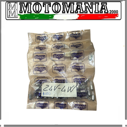 RMS 24v Lampada Micro T4w 4w Ba9s 5 Pz (Prezzo per 5 pezzi)