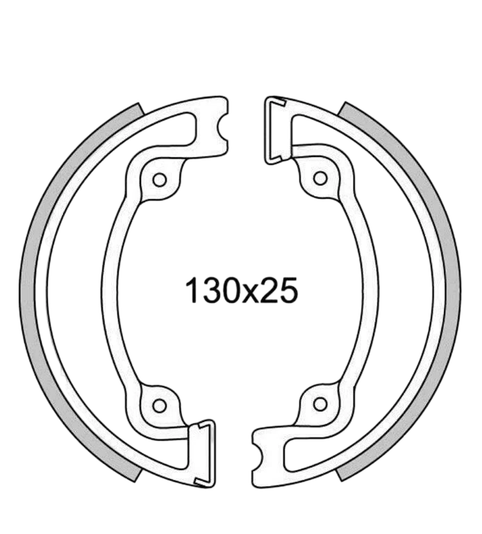 GF1184 - NEWFREN COPPIA GANASCE FRENO SCOOTER HONDA MALAGUTI (DESCRIZIONE)
