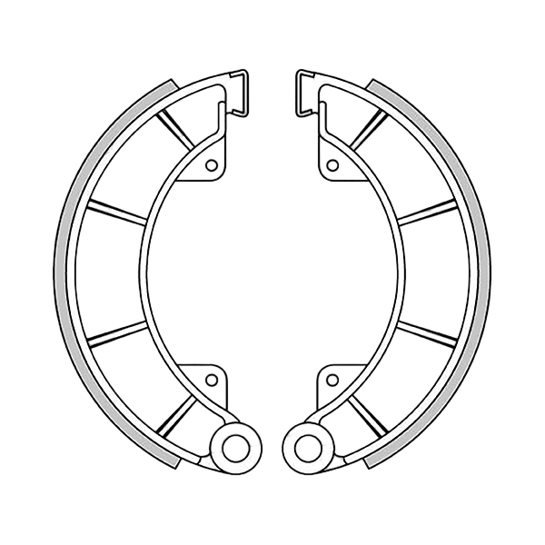 GF0181 - NEWFREN Coppia Ganasce freno Posteriori Guzzi Falcone 500 N 1969/1976