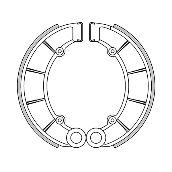 GF1109 - NEWFREN GANASCE FRENO POSTERIORE PER HONDA CB 750 CB A Z 650