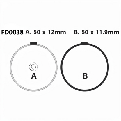 Pastiglie Freno Newfren per SUZUKI GT 250 GS 500 1000 (cod. FD0038)