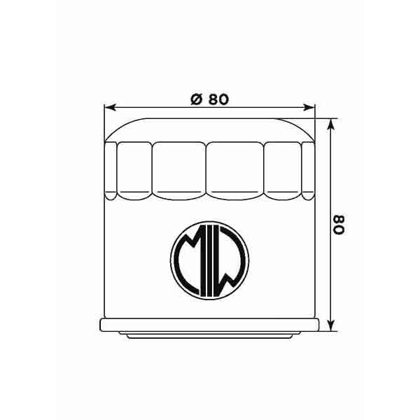 MEIWA FILTRO OLIO MULTI-STAGE PER HONDA VF 400F/500F/ (MODELLI IN DESCRIZIONE)