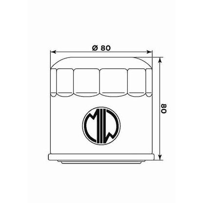 MEIWA FILTRO OLIO MULTI-STAGE PER HONDA VF 400F/500F/ (MODELLI IN DESCRIZIONE)