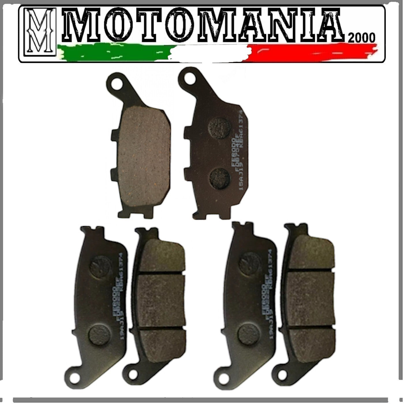 SERIE PASTIGLIE FRENO ANTER. E POSTER.  PER HONDA HORNET 600/600S  DA 98 A 02  *