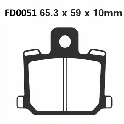 Pastiglie Freno Newfren per YAMAHA RD 50 MX 81-82 / RD 50 AIR 81 (cod. FD0051)