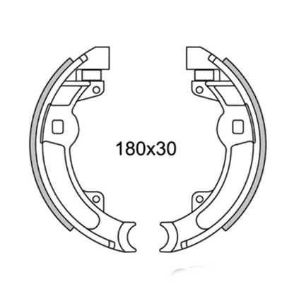 GF0165 - NEWFREN GANASCE FRENO POSTERIORI D. 180 INNOCENTI LAMBRO MOTOCARRO