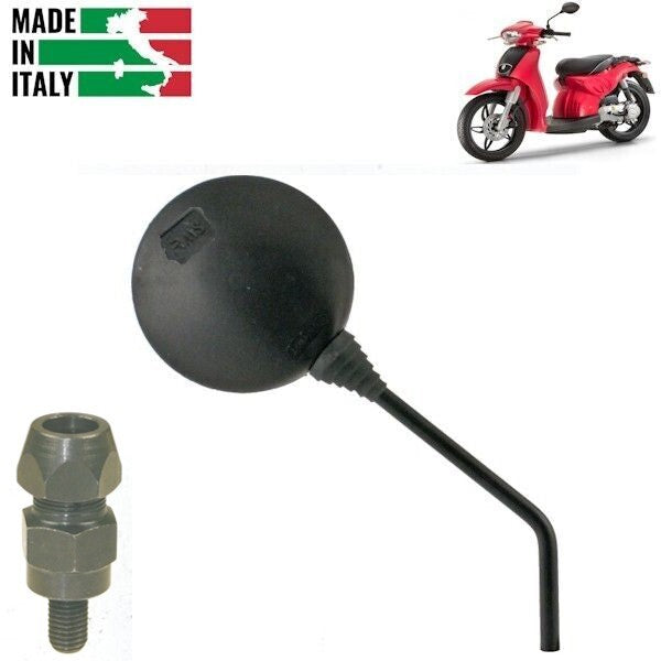 SPECCHIETTO DESTRO COMPLETO DI ADATTATORE DX PER APRILIA SCARABEO 50-100CC   *