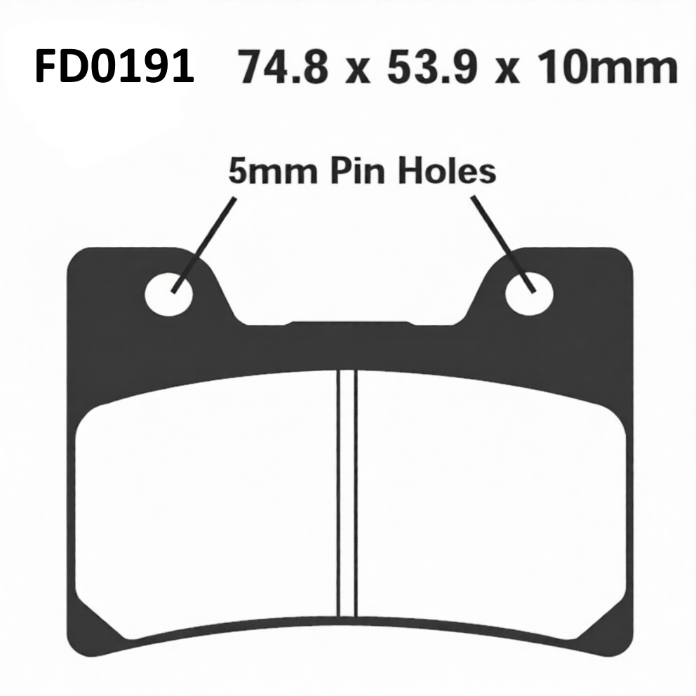 Pastiglie Freno Newfren per Yamaha TDM 850 FXR 600 R (Cod. FD0191)