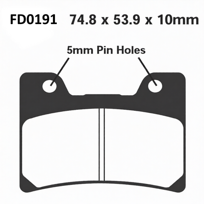 Pastiglie Freno Newfren per Yamaha TDM 850 FXR 600 R (Cod. FD0191)