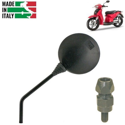 SPECCHIETTO SINISTRO COMPLETO DI ADATTATORE SX PER APRILIA SCARABEO 50-100CC   *